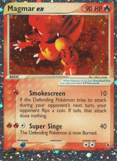 Magmar EX - Ruby & Sapphire SET-100