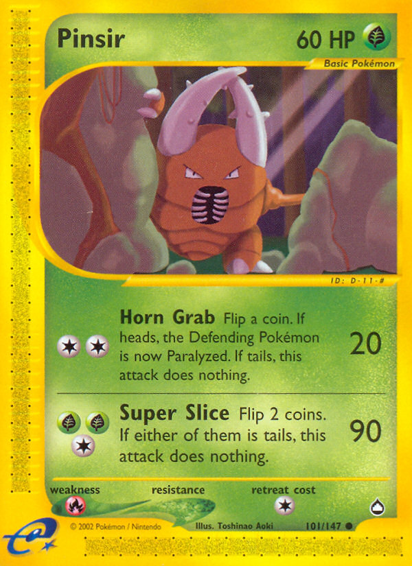 Pinsir - Aquapolis SET-101