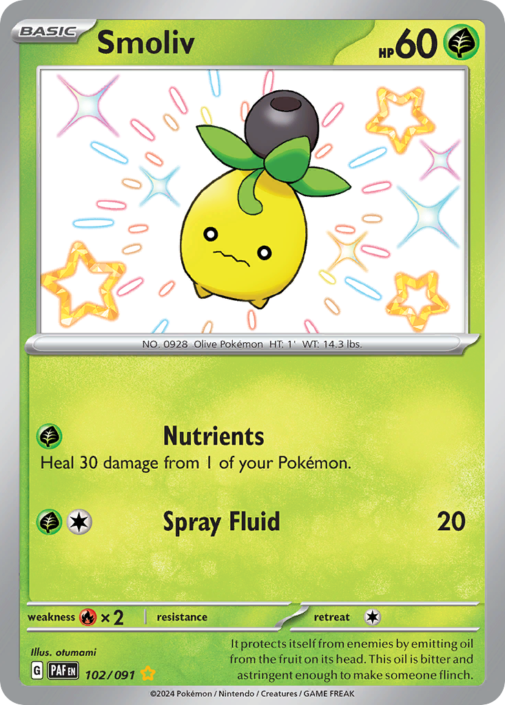 Smoliv - Paldean Fates SET-102
