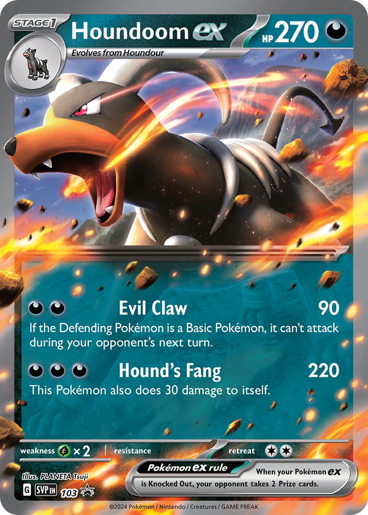Houndoom EX - Scarlet & Violet Black Star Promos SET-103