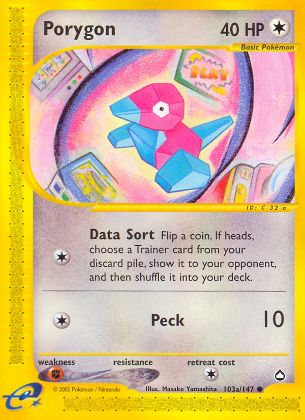 Porygon - Aquapolis SET-103