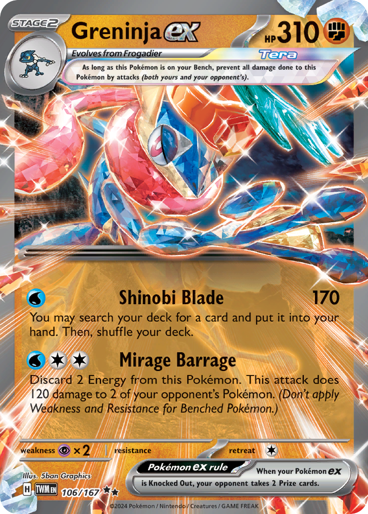 Greninja EX - Twilight Masquerade SET-106