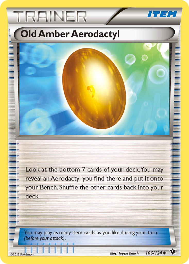 Old Amber Aerodactyl - Fates Collide SET-106