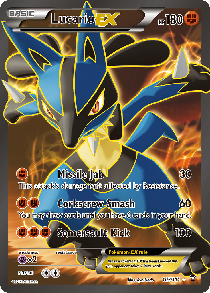 Lucario-EX - Furious Fists SET-107