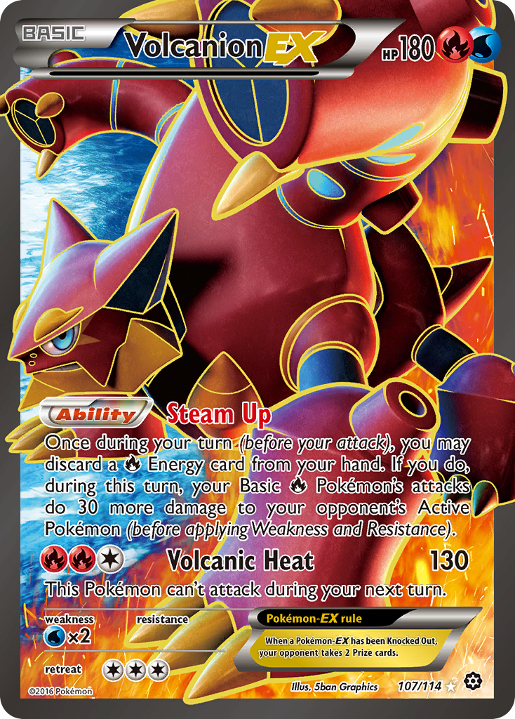 Volcanion-EX - Steam Siege SET-107