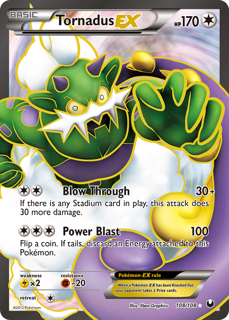 Tornadus-EX - Dark Explorers SET-108