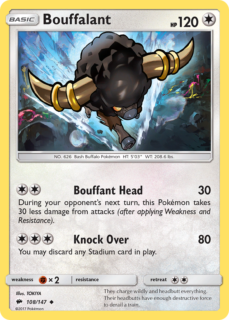 Bouffalant - Burning Shadows SET-108