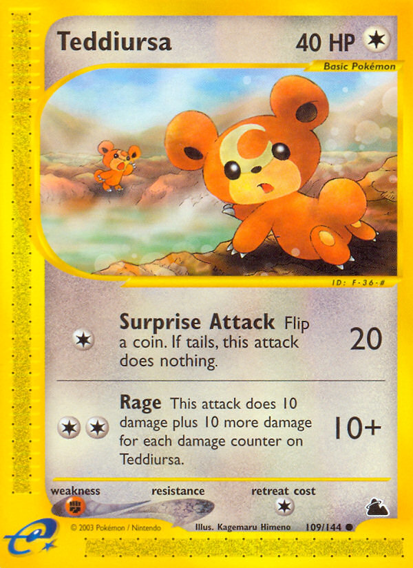Teddiursa - Skyridge SET-109