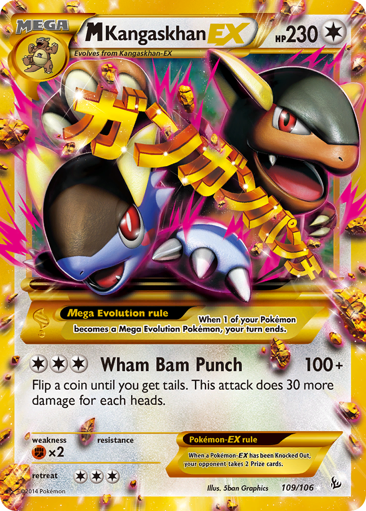 M Kangaskhan-EX - Flashfire SET-109