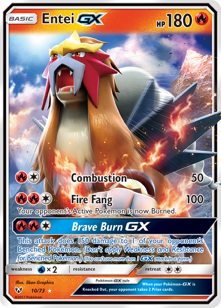 Entei-GX - Shining Legends SET-10
