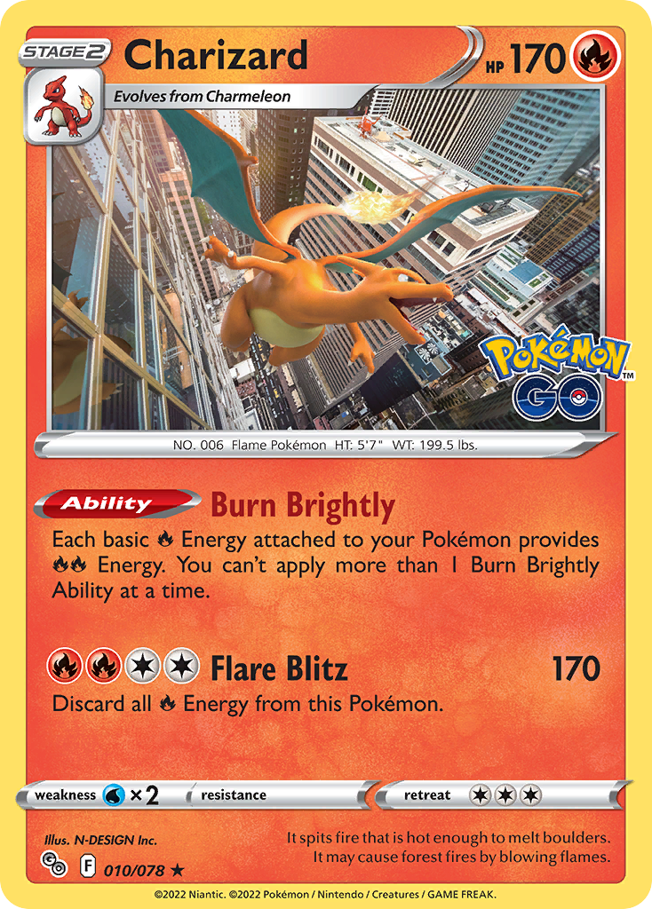 Charizard - Pokemon GO SET-10
