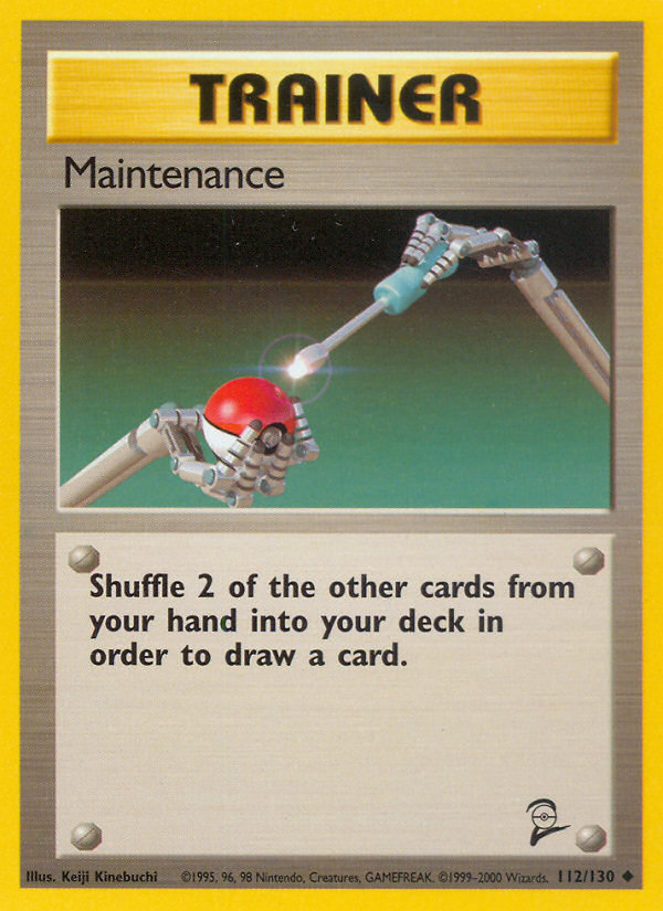 Maintenance - Base SET 2-112