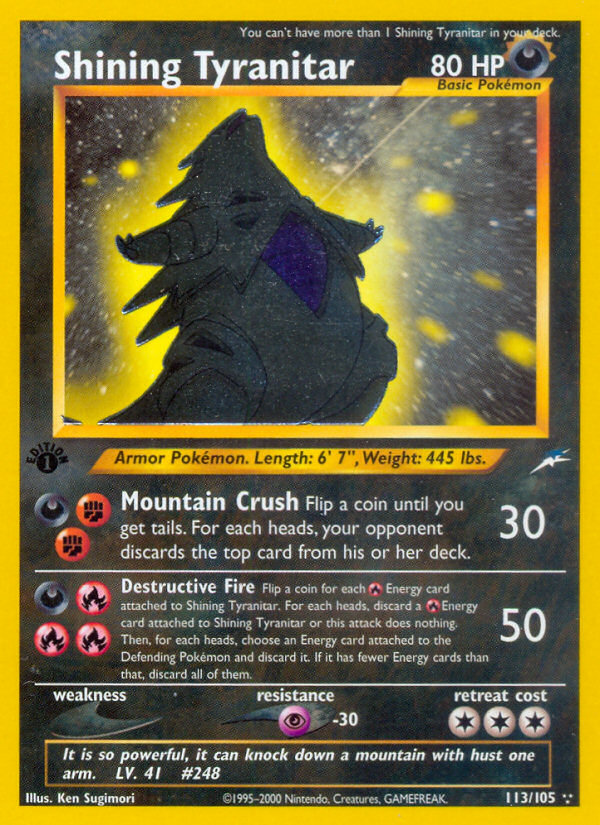 Shining Tyranitar - Neo Destiny SET-113