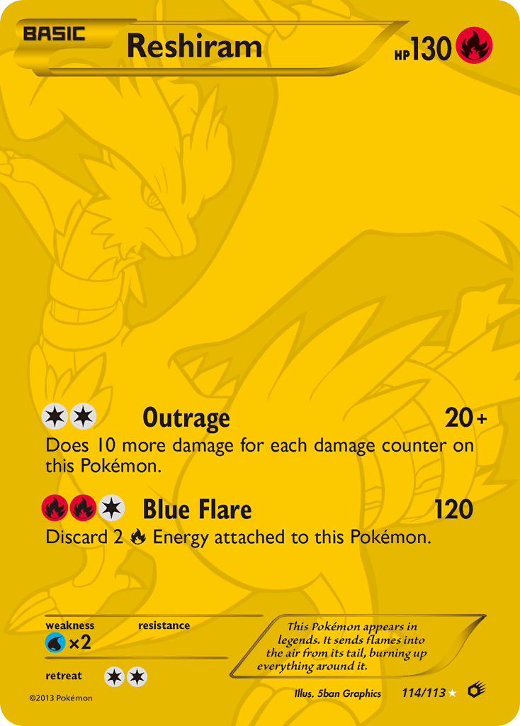 Reshiram - Legendary Treasures SET-114