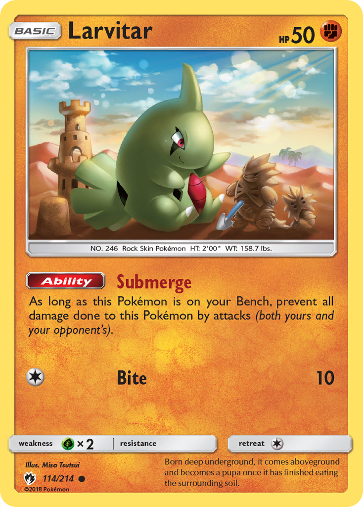 Larvitar - Lost Thunder SET-114