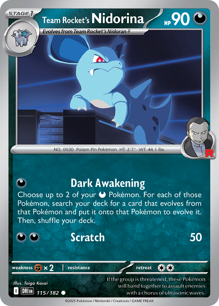 Team Rocket's Nidorina - Destined Rivals SET-115
