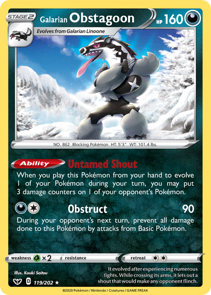 Galarian Obstagoon - Sword & Shield SET-119