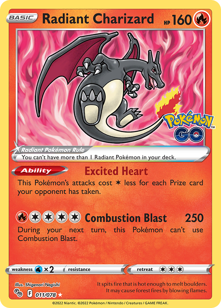 Radiant Charizard - Pokemon GO SET-11