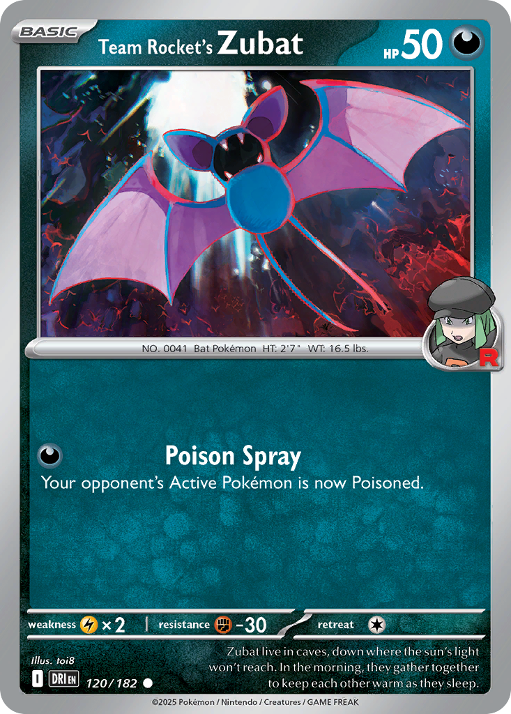 Team Rocket's Zubat - Destined Rivals SET-120