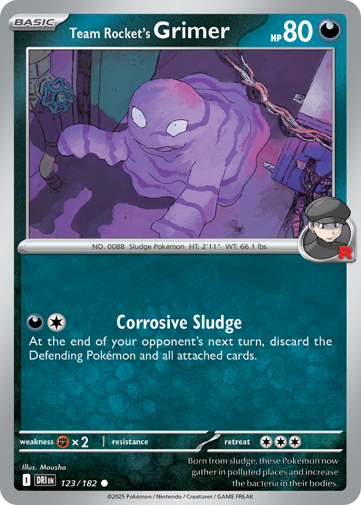 Team Rocket's Grimer - Destined Rivals SET-123