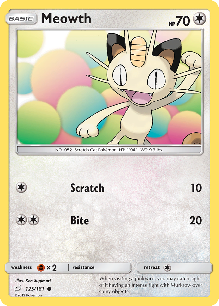 Meowth - Team Up SET-125