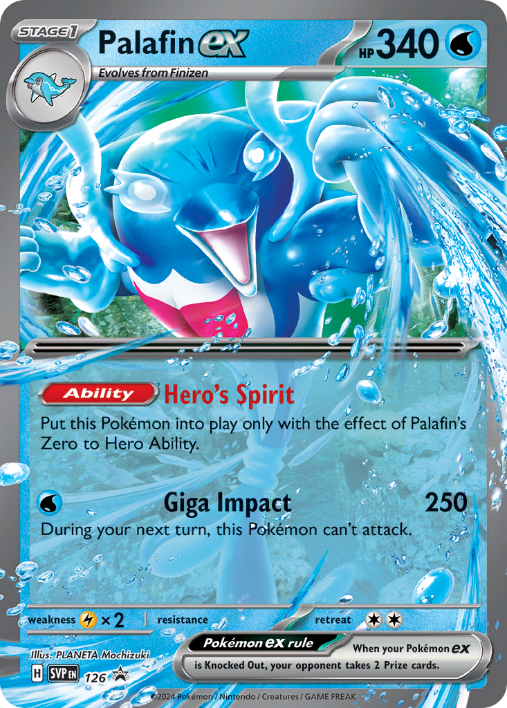 Palafin EX - Scarlet & Violet Black Star Promos SET-126