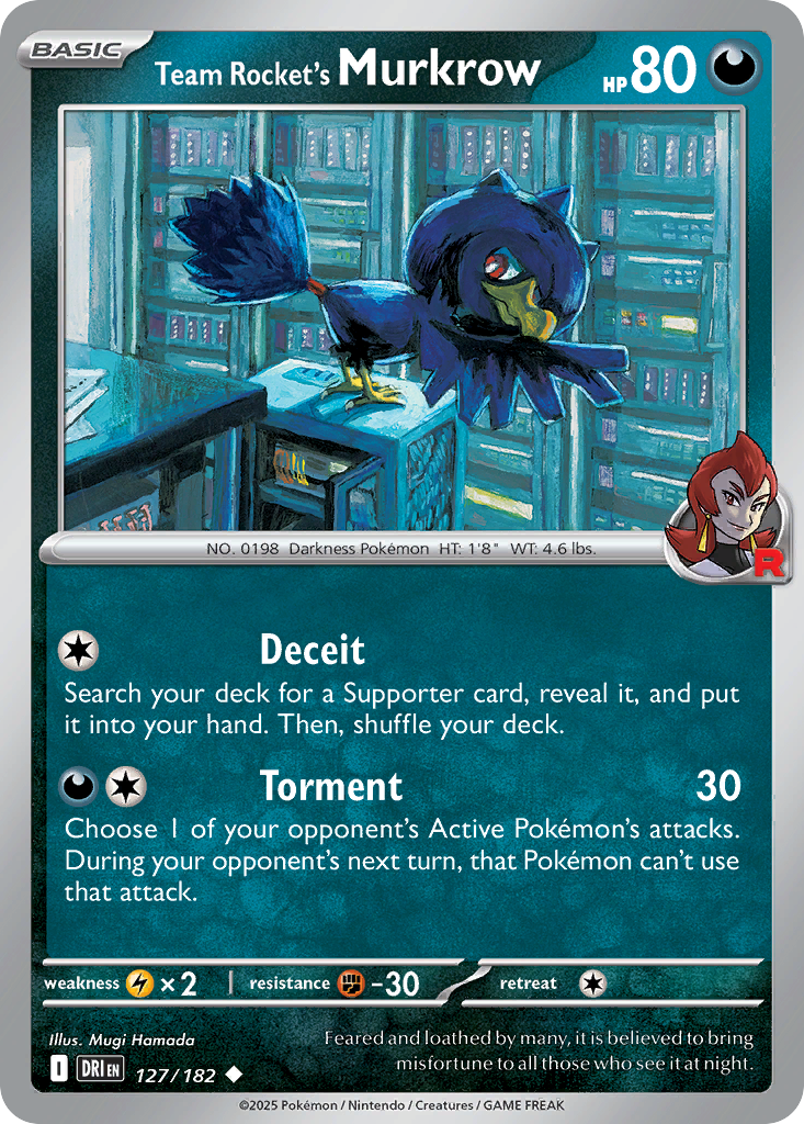 Team Rocket's Murkrow - Destined Rivals SET-127