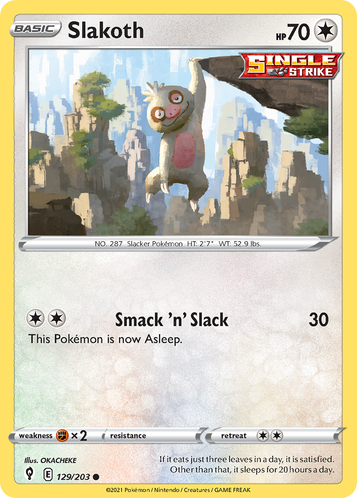 Slakoth - Evolving Skies SET-129