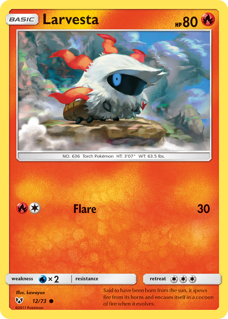 Larvesta - Shining Legends SET-12