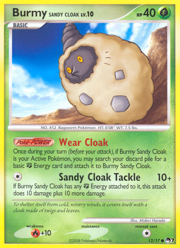 Burmy Sandy Cloak - POP Series 7 SET-12