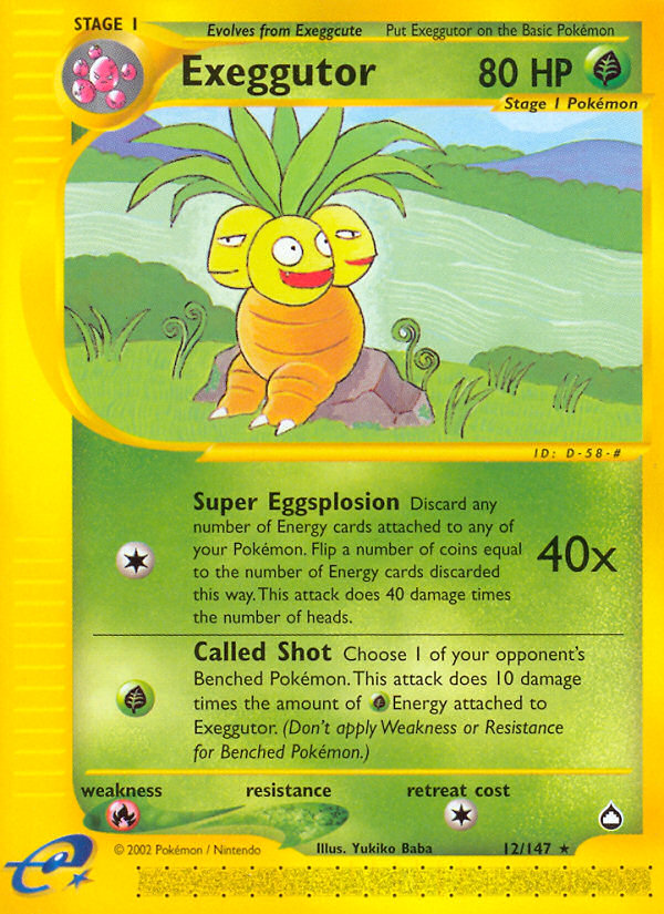 Exeggutor - Aquapolis SET-12