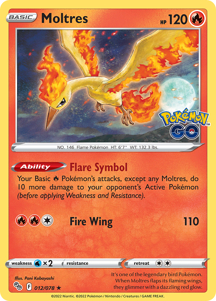 Moltres - Pokemon GO SET-12