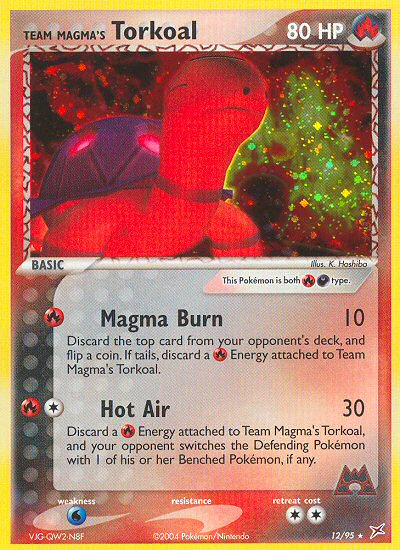 Team Magma's Torkoal - Team Magma vs Team Aqua SET-12