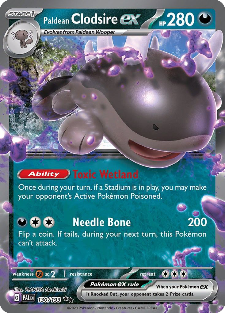 Paldean Clodsire EX - Paldea Evolved SET-130