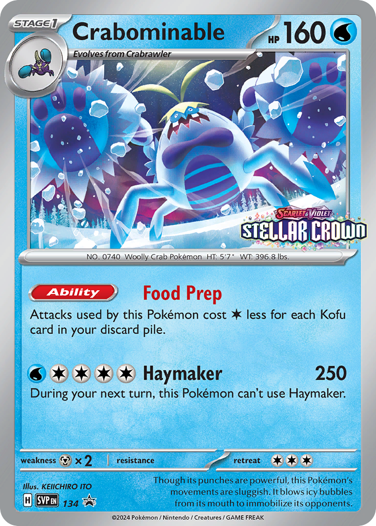 Crabominable - Scarlet & Violet Black Star Promos SET-134