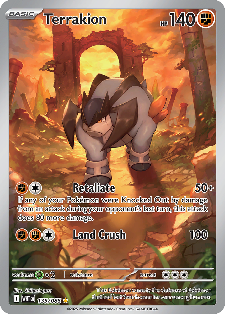 Terrakion - White Flare SET-135