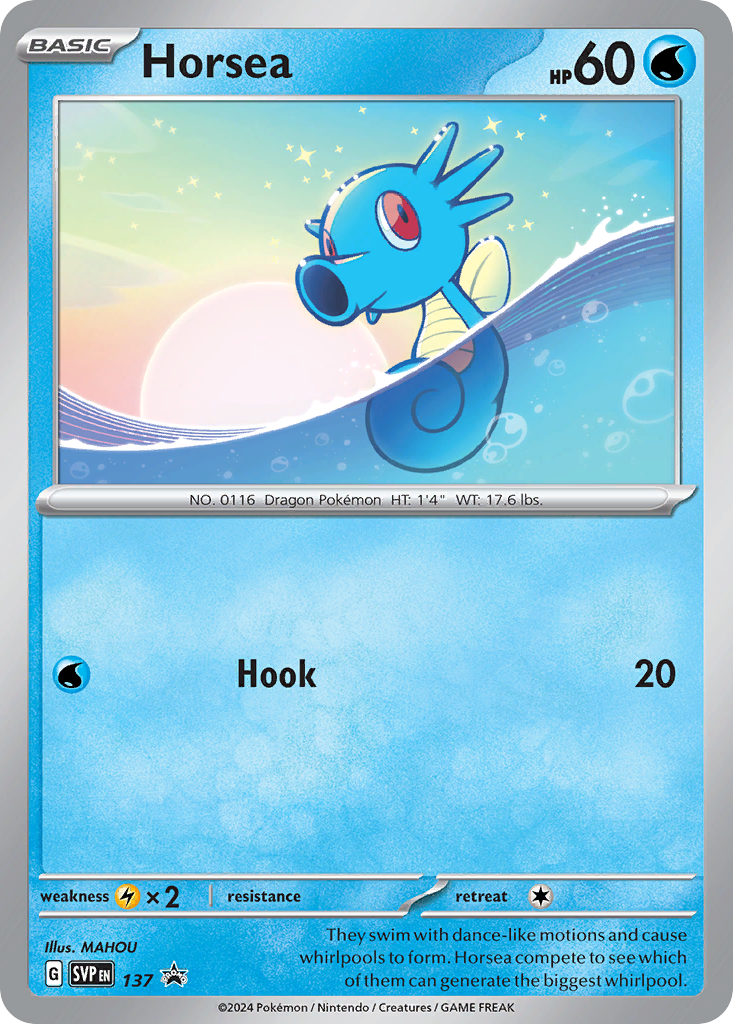 Horsea - Scarlet & Violet Black Star Promos SET-137