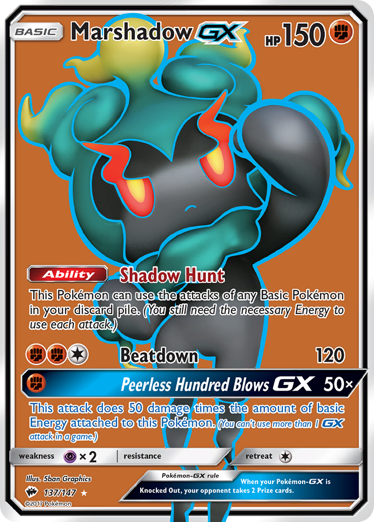 Marshadow-GX - Burning Shadows SET-137