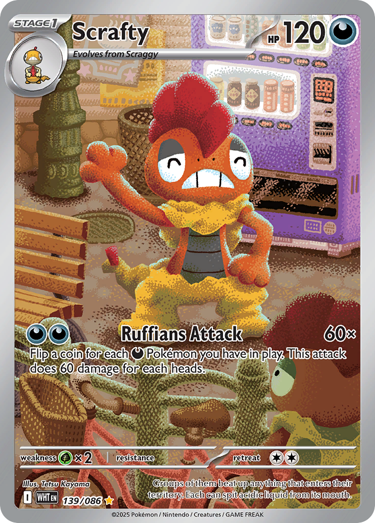 Scrafty - White Flare SET-139