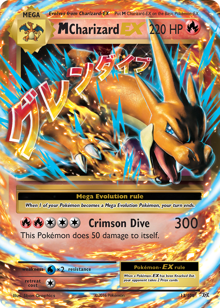 M Charizard-EX - Evolutions SET-13