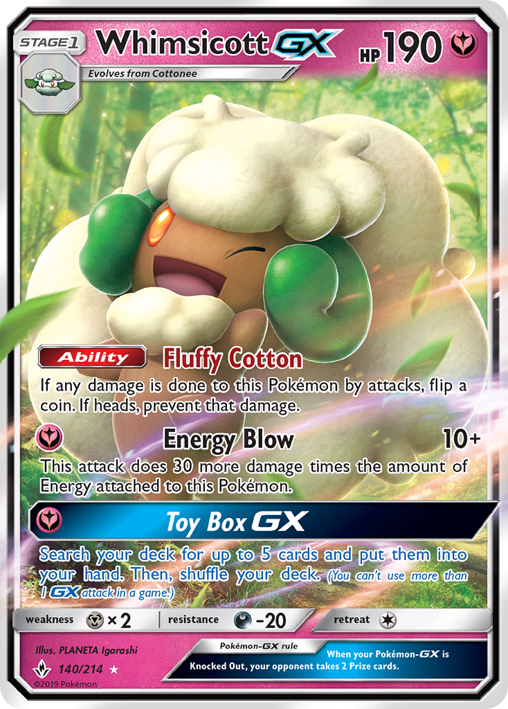 Whimsicott-GX - Unbroken Bonds SET-140