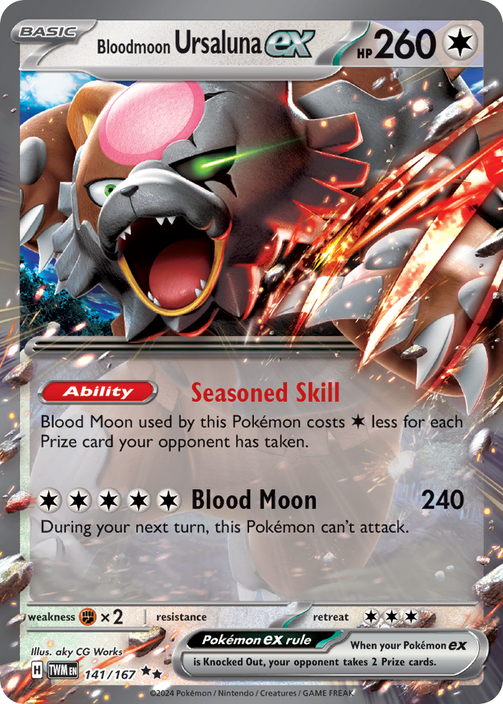Bloodmoon Ursaluna EX - Twilight Masquerade SET-141