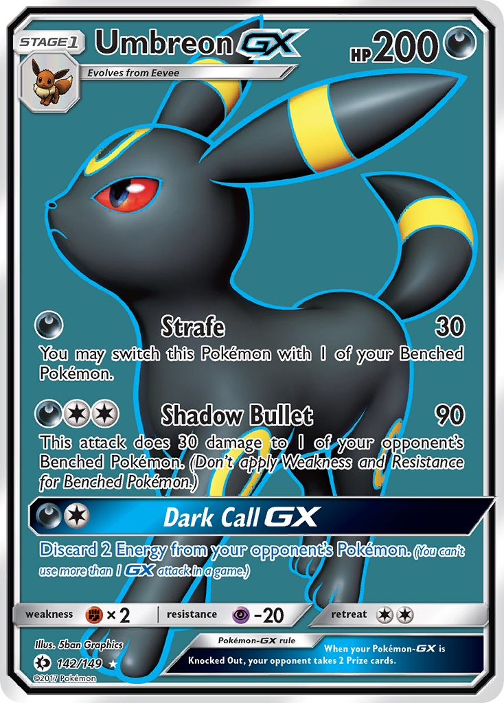 Umbreon-GX - Sun & Moon SET-142