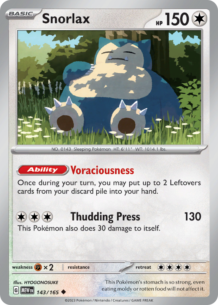 Snorlax - 151 SET-143