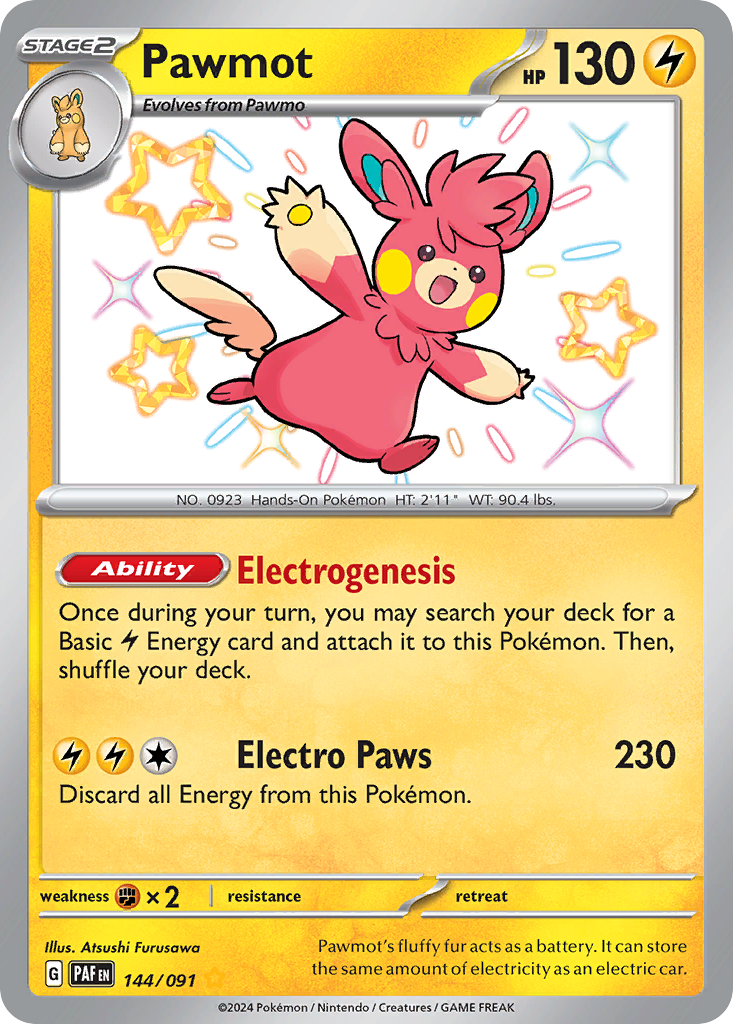 Pawmot - Paldean Fates SET-144