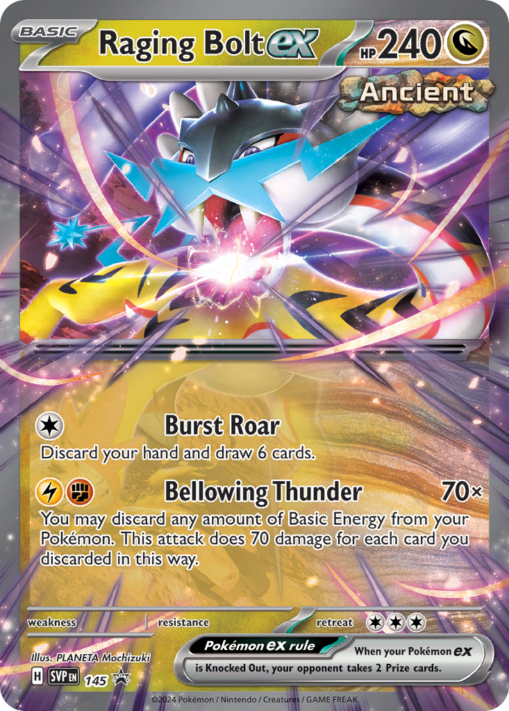 Raging Bolt EX - Scarlet & Violet Black Star Promos SET-145