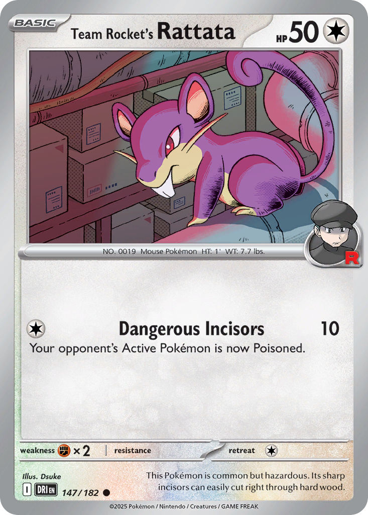 Team Rocket's Rattata - Destined Rivals SET-147