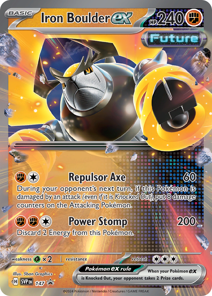 Iron Boulder EX - Scarlet & Violet Black Star Promos SET-147