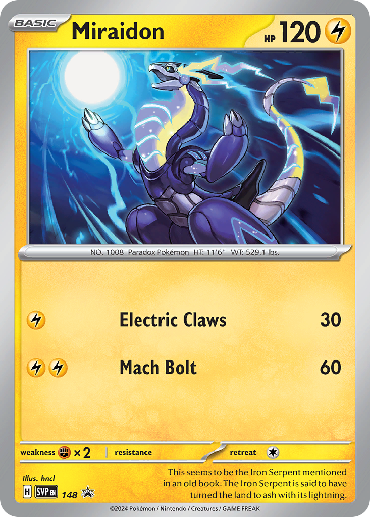 Miraidon - Scarlet & Violet Black Star Promos SET-148