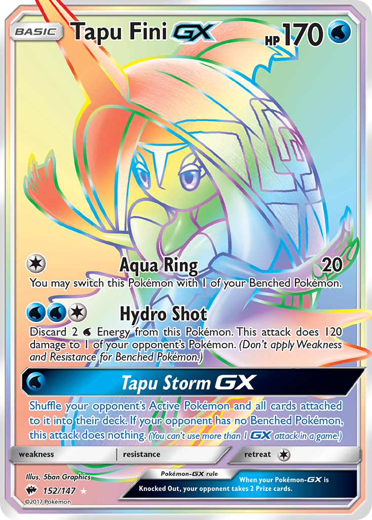 Tapu Fini-GX - Burning Shadows SET-152
